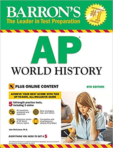 دانلود کیندل Barron’s AP World History with Online Tests 8 Edition